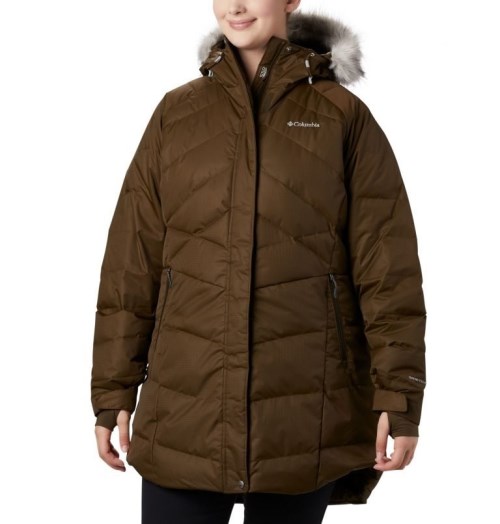 Women's Columbia Lay D Down II Mid Jackets Dark Brown | Plus Size CA-A8A35